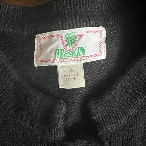 HBaskin Clothiers Vintage Navy Christmas Sweater M - Picture 5 of 7